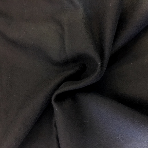 3 metre wide Molton Fabric FLAME RETARDANT BLACK